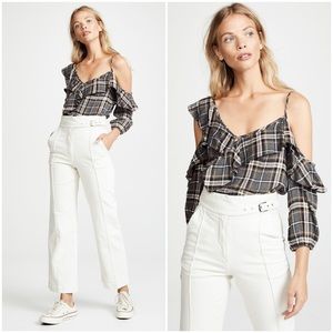 $188 Bailey 44 Plaid Top Small